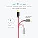 Anker 3ft / 0.9m Nylon Braided Tangle-Free Micro USB Cable with Gold-Plated Connectors for Android, Samsung, HTC, Nokia, Sony and More (Red)