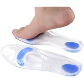 Insoles Silicone Gel Arch Support Orthotic Shoe Insert - Relieve Plantar Fasciitis Pain Release Heel Bone Spur Calluses and Corns Massage Heels and Metatarsal (XS(Women:4-6))
