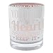 Kahn Decor Premium Glass Tealight Candle Holder – Creative & Stylish Vintage Centrepiece Décor Accessory, Romantic & Elegant Silver/Pink Design, Best Anniversary, Wedding, Engagement