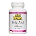 Natural Factors - Folic Acid 1000mcg, Support for the Nervous & Reproductive Systems, Gluten Free, Non-GMO & Vegan, 90 Tablets