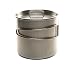 DZ Outdoors Stainless Camping Backpacking Cup/Pot Cook Set with Vented Lid, Folding Handles and Measurement Marks- 2 Sizes primary
