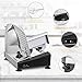 Electric Meat Deli Cheese Food Slicer, Aicok Precisely Cuts Meat, Cheese, Ham, Fruit and Veggies, Removable 7.5-inch Stainless Steel Blade for Home use, 150 Watt, Silver