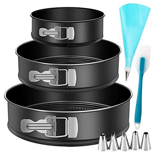Springform Pan, Set of 3, 4 Inch / 7 Inch / 9 Inch Nonstick Cheesecake
