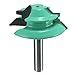 Yakamoz 1PC 45 Degree Lock Miter Router Bit 1-1/2 Diameter 1/4 Shank Green Wood Cutter for Woodworking Drilling Power Tools