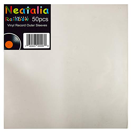 Vinyl Record Outer Sleeves - 100 pack - Transparent Protective Cover for 12 eBa