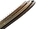 Unique Gift - Olina No Static Handmade Premium Quality Natural Black Ox Horn & Green Sandal Wood Comb with Natural Wood Aromatic Smell (Wide-tooth, Black Ox Horn & Green Sandal Wood)