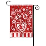 BreezeArt Folk Valentine Garden Flag #32628