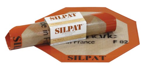 Silpat Non-Stick Silicone Microwave Baking Mat, 10.25-Inch Diameter Octagon
