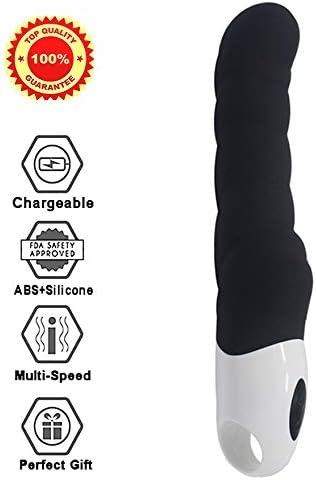 Xoher 7 Speed Silicone Waterproof Rechargeable Quiet Personal Safe Material Female Toy(Black013)