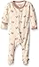 L'ovedbaby Unisex Baby Organic Snap Footie (Navy Snails, 6-9m)