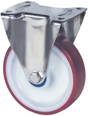 TENTE 8478UAD100P62 red Fixed Castor (Pack of 2)