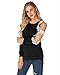 StyleDome Women's Off Shoulder Blouse Shirts Crechet Lace Long Sleeve Casual Round Neck Tee Tops Black L