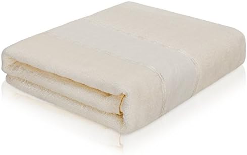 MOBUKIA Bath Towel Large (35x70inch)Bath Sheets Bamboo Microfiber Fast Drying Swimming Bathroom Towels(White)