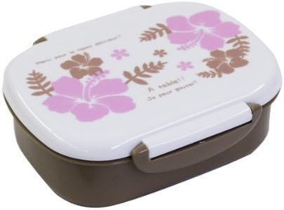 Japanese-made Hawaiian hibiscus tight one-stage lunch box S size HF-013