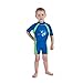 Boys Blue/orange Floating Swimsuit Sun Protection Medium Age 3.5-5.5 Years