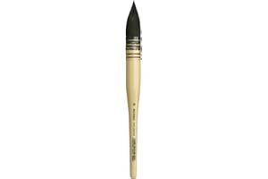 DA VINCI BRUSHES da Vinci Watercolor Series 418 Petit Gris Pur Paint Brush, Wash/Mop Pure Russian Blue Squirrel, Size 10 (418-10)
