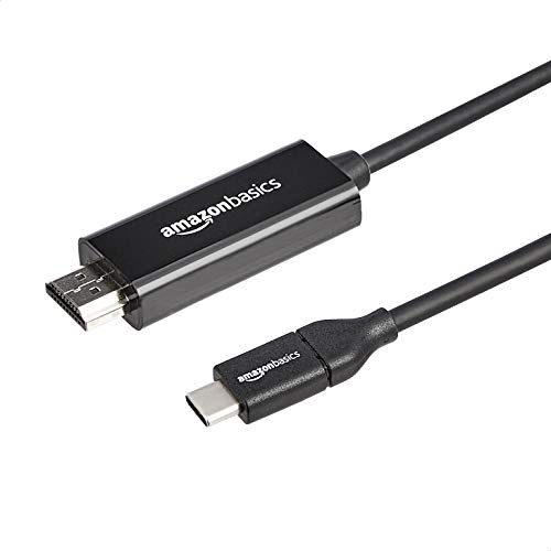 Adaptador de cable de USB-C a HDMI de Amazon Basics (compatible con Thunderbolt 3) 4K @ 30Hz - 3 pies