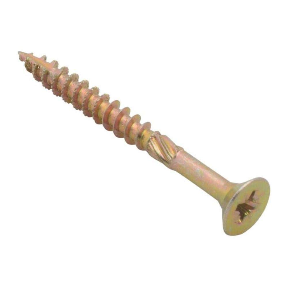 Spectre Advanced Multi-purpose Woodscrews | 5.0 x 50mm | Zinc Yellow Passivated | Box 200