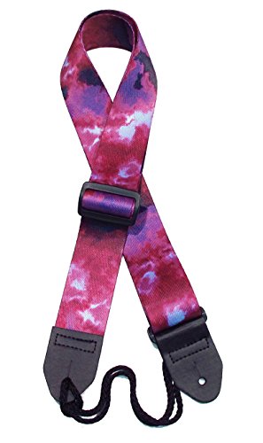 Legacystraps Purple, Amethyst, Lilac, Navy, Black 2" Tie Dye Guitar Strap TDGP #6
