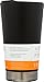 Klean Kanteen Stainless Steel Tumbler Cup Double Wall Vacuum Insulated with Klean Coat and Lid - 16oz - Shale Black