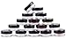 Bekith 100 set Clear Empty 3 Gram/3ML Plastic Pot Jars, BPA Free Cosmetic Sample Empty Container, Black Screw Cap Lid, for Make Up, Eye Shadow, Nails, Powder, Paint, Jewelry