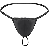 BreakEgg Men's Sexy Strap Thong Underwear with Athletic Supporter G-String Thong Underwear for Men
