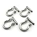 Lind Kitchen 4pcs 5/16 Inch Stainless Steel Bow Shackle Screw Pin Anchor Shackle Hardware Rigging Outdoor Tools for Survival Rope Paracord Camping Bracelet Bow Buckle M8