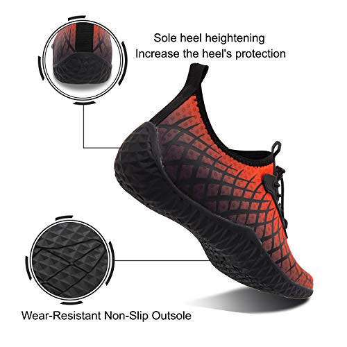 Spesoul Womens Mens Water Sports Shoes Outdoor Quick Dry Barefoot Athletic Aqua Shoe for Beach Swim Pool Surf Diving Yoga 11.5 Men