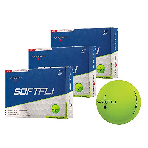 Maxfli SoftFli Matte Golf Balls Longer Straight Distance Soft Feel