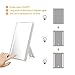 Terresa Lighted Travel Makeup Mirror, Round 1x/7x Magnifying Mirror, Portable Battery Operated for Hand Held, Compact Mirror with LED Lights for Beauty Cosmetic Camping (LED Lighted Makeup Mirror)