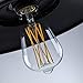 Leools 10W Edison Style Vintage LED Filament Light Bulb,100 Watt Equivalent Light Bulbs,Dimmable,Warm White 2700K,1200LM,ST64, E26 Medium Base Lamp, Antique Shape, (2 Pack)
