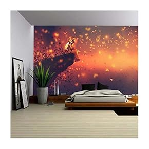 Illustration - Astronaut Sitting on Cliff