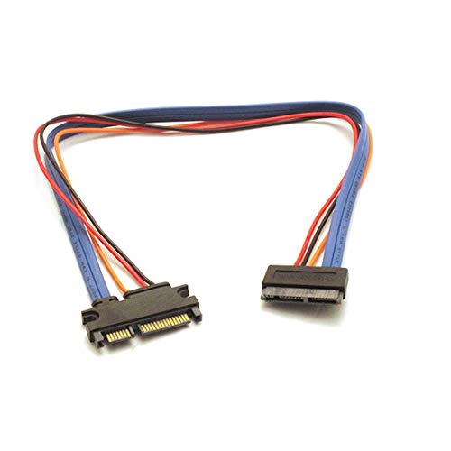 22 Pin SATA Male assembly to Micro SATA 16 Pin female