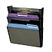Rolodex Stak-A-File Three-Pocket Wall File, Letter, Smoke, 3/Pack (47021)