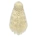 HH Building Cosplay Wig for Game of Thrones Daenerys Targaryen khaleesi Long Wavy Hair (Beige)