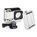 Standard Protective Waterproof Dive Housing Case for GoPro Hero 4, 3+, and 3 Camera and BacPac Backdoor for Extended LCD Screen or Expansion Battery - Up to 40 Meters Underwater - Transparent Clear