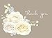Wedding Thank You Cards, Bridal Shower, or All Occasion White Floral Thank You Card Assortment - 36 Note Card Boxed Set, Blank Inside with 38 White Envelopes - Made in the USA