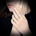 Dnswez Teardrop Pear Cut Cubic Zirconia CZ Wedding Engagement Band Ring Champagne Gold