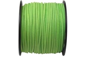 UnCommon Artistry Faux Leather Suede Beading Cord (Lime Green, 10 ft)