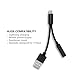 2in1 Lightning Adapter for iPhone IOS 10.2.1,MINIMALISM USB Charger and 3.5mm Earphone Cable Adapter [No Music Control] for iPhone 7/7 Plus/6s/6/5s/se -Black