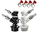 Jansamn Disconnect MFL 1/4 Thread, Ball Lock Keg Fittings, with Hos Couplers, 4 PCS, Gray