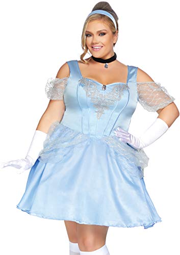 Leg Avenue Women's 3 Pc Glass Slipper Sweetie Costume