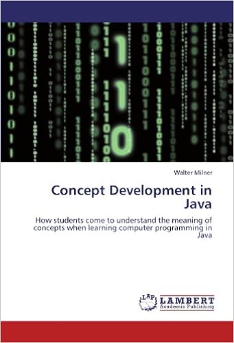 Concept Development In Java How Students Come To Understand The