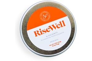 RiseWell a-HA Mint - Xylitol Mints for Dry Mouth - Hydroxyapatite Sugar Free Breath Mints - Promotes Remineralization, On-The-Go Oral Fresh Breath Mint, 30 Count