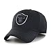 OTS NFL Oakland Raiders Men's Wilder Center Stretch Fit Hat, Black, Large/X-Large