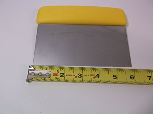image for The Chef Shops Dexter S196 Yellow Handle 6X3 Pizza Shop Dough Cutter B