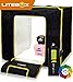 LITEBOX: Product Photography Light Box Kit (25,000 Lumen Output) Portable Photo Studio Box with Lights, 4 Backdrops, Photo Booth Camera Phone Tripod & Travel Bag! - (DIMMABLE LED)