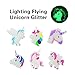 Twinkleming Unicorn Bracelet Birthday Party Favors for Kids, Colorful Assorted Reversible Silicone Wristbands, Christmas Rubber Toys Class Prizes for Children Girls Boys, 6 Pack Slap Bracelets