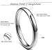 Tungary 3mm Mens Womens Tungsten Carbide Wedding Band Rings Engagement Promise Domed Size 3-12