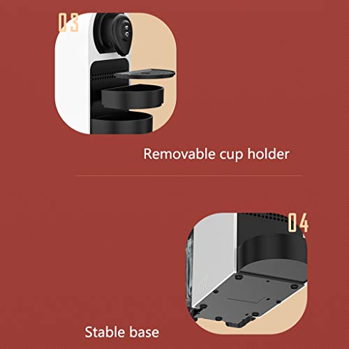 Dzwyc Kaffeemaschine 19bar Abnehmbare Vollautomatische Kaffeemaschine mit Gräber Home Office Kleine Espresso… – Bild 5